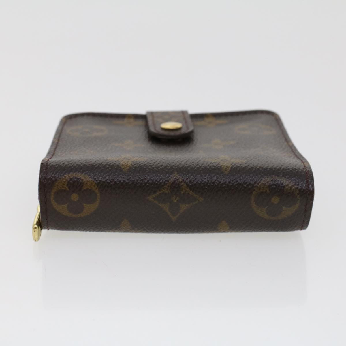 LOUIS VUITTON Monogram Compact Zip Wallet M61667 LV Auth 43725