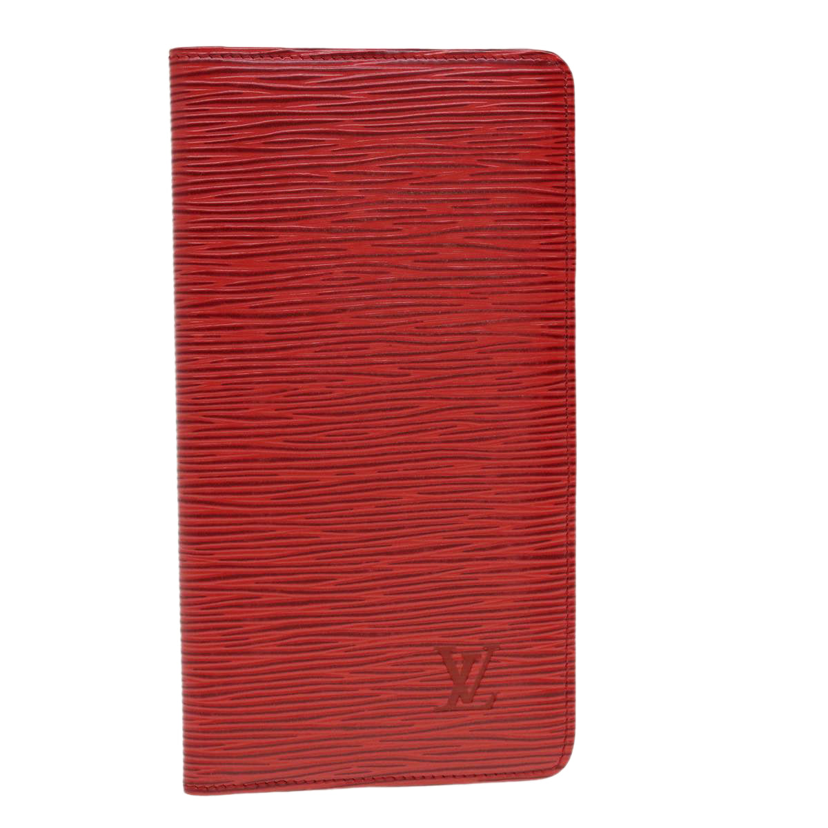 LOUIS VUITTON Epi Porte Cartes Credit Long Wallet Red M6321E LV Auth 43730