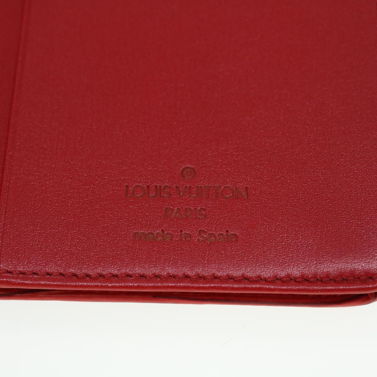 LOUIS VUITTON Epi Porte Cartes Credit Long Wallet Red M6321E LV Auth 43730