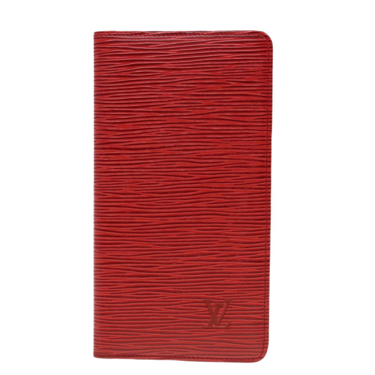 LOUIS VUITTON Epi Porte Cartes Credit Long Wallet Red M6321E LV Auth 43730