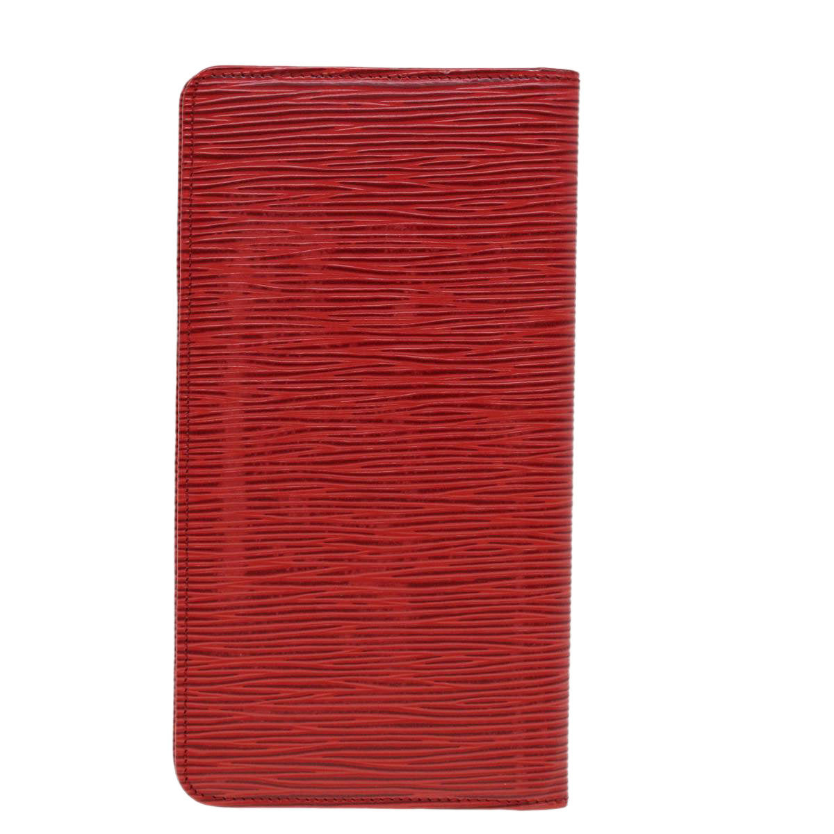 LOUIS VUITTON Epi Porte Cartes Credit Long Wallet Red M6321E LV Auth 43730 - 0