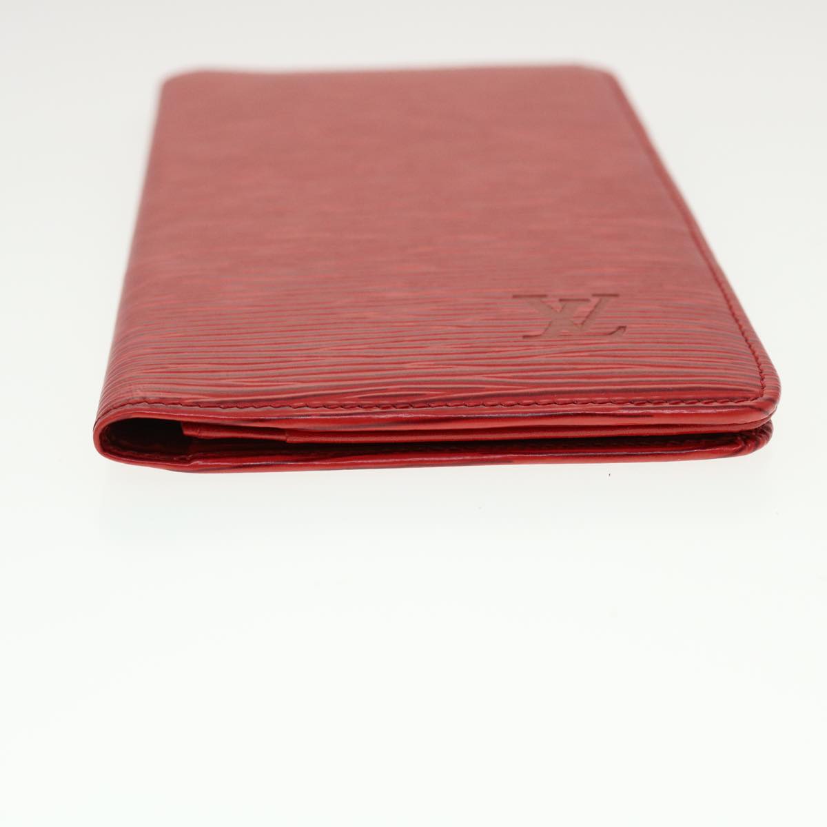 LOUIS VUITTON Epi Porte Cartes Credit Long Wallet Red M6321E LV Auth 43730