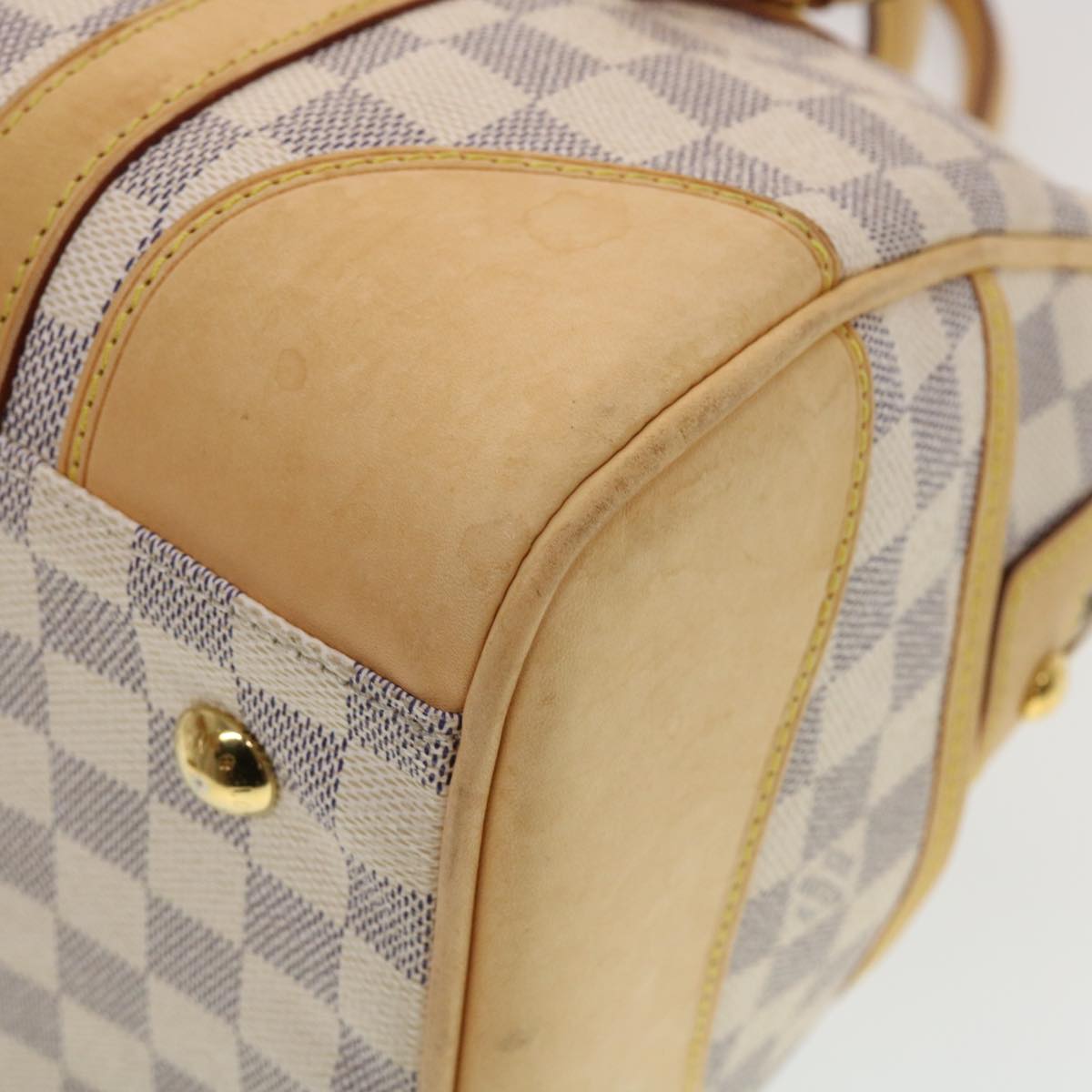 LOUIS VUITTON Damier Azur Berkeley Hand Bag N52001 LV Auth 43743