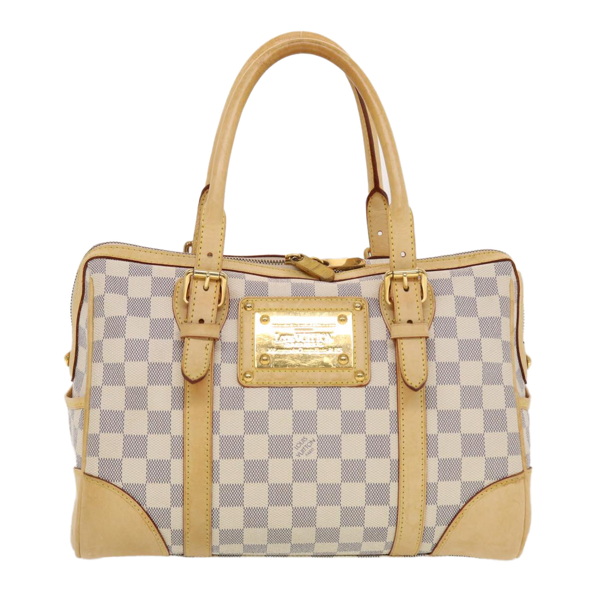 LOUIS VUITTON Damier Azur Berkeley Hand Bag N52001 LV Auth 43743