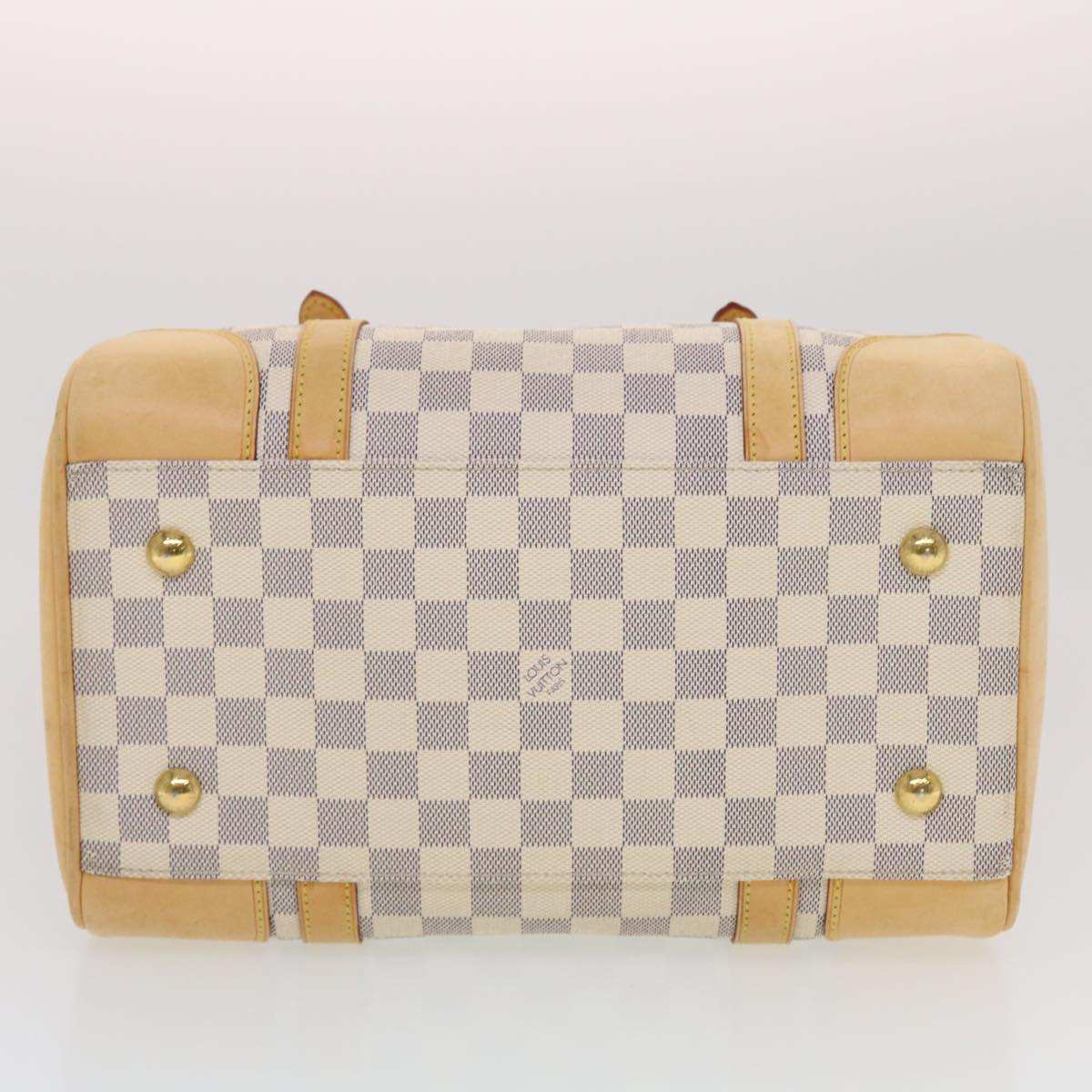 LOUIS VUITTON Damier Azur Berkeley Hand Bag N52001 LV Auth 43743