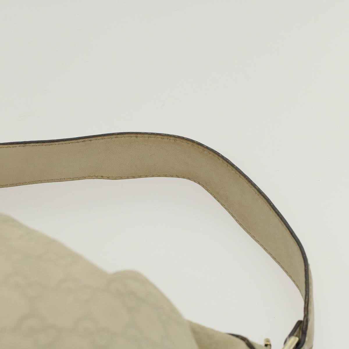 GUCCI GG Canvas Guccissima Shoulder Bag Beige 232955 Auth 43751