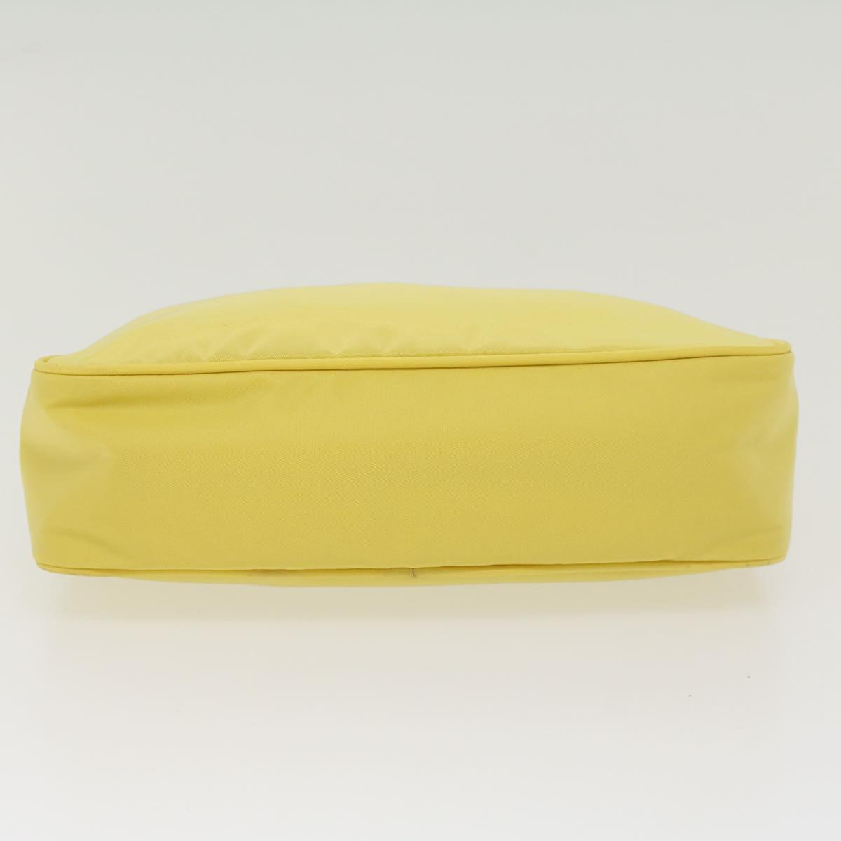 PRADA Pouch Nylon Yellow Auth 43756