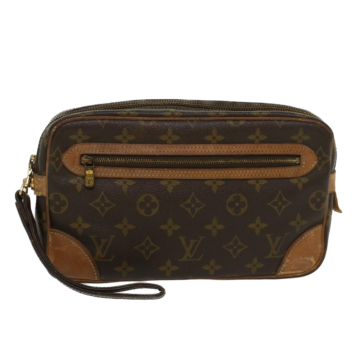 LOUIS VUITTON Monogram Marly Dragonne GM Clutch Bag M51825 LV Auth 43782