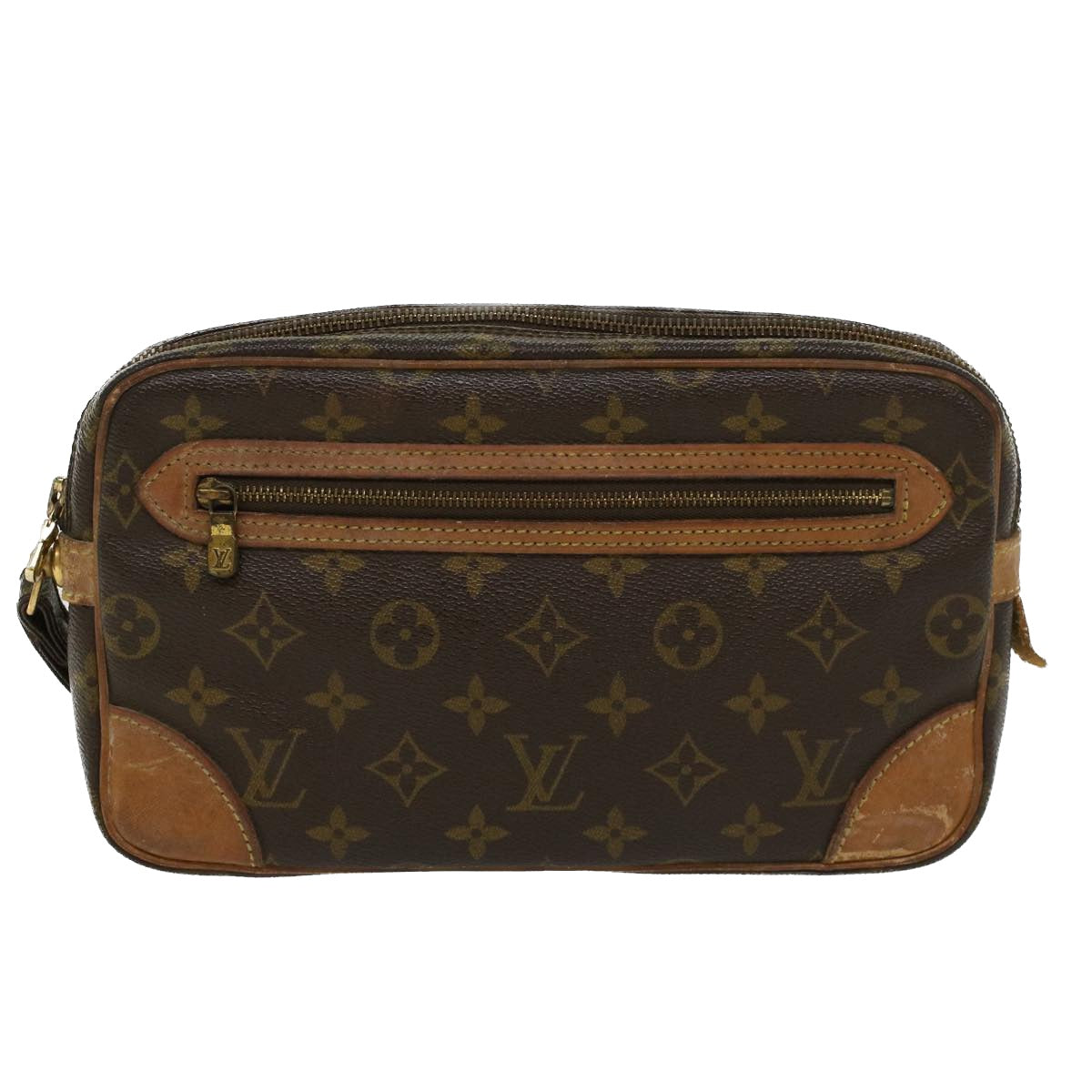 LOUIS VUITTON Monogram Marly Dragonne GM Clutch Bag M51825 LV Auth 43782