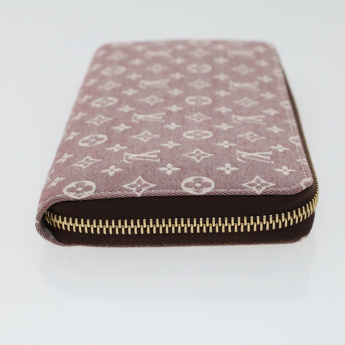 LOUIS VUITTON Monogram Idylle Zippy Wallet Long Wallet Sepia M63011 Auth 43783