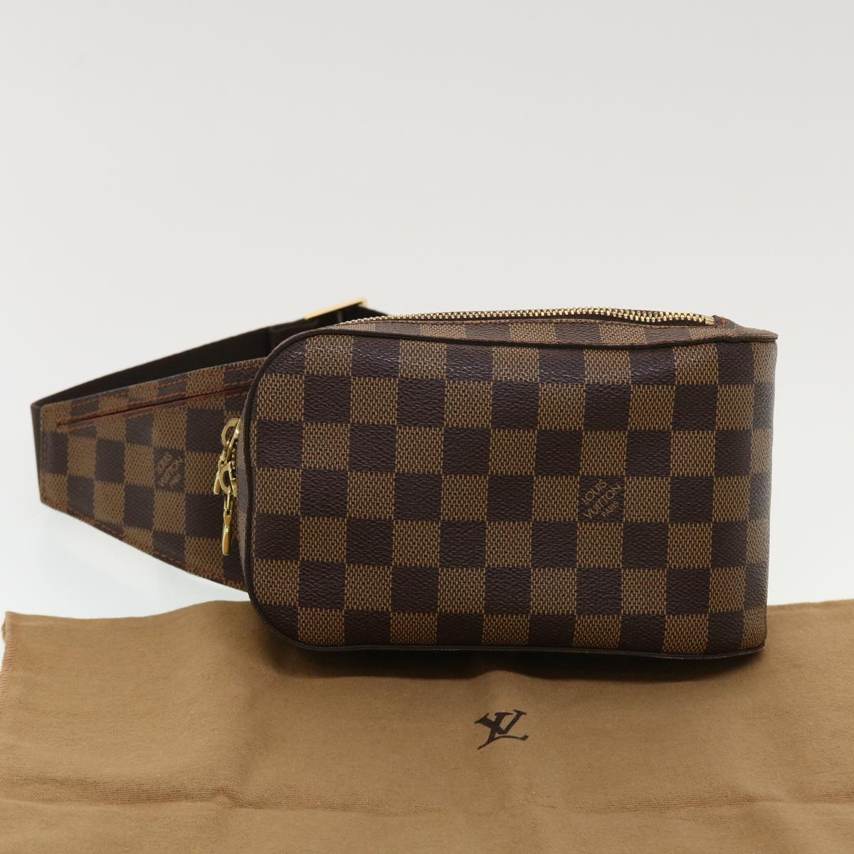 LOUIS VUITTON Damier Ebene Geronimos Shoulder Bag N51994 LV Auth 43818