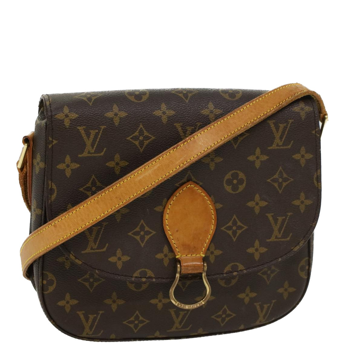 LOUIS VUITTON Monogram Saint Cloud GM Shoulder Bag M51242 LV Auth 43831