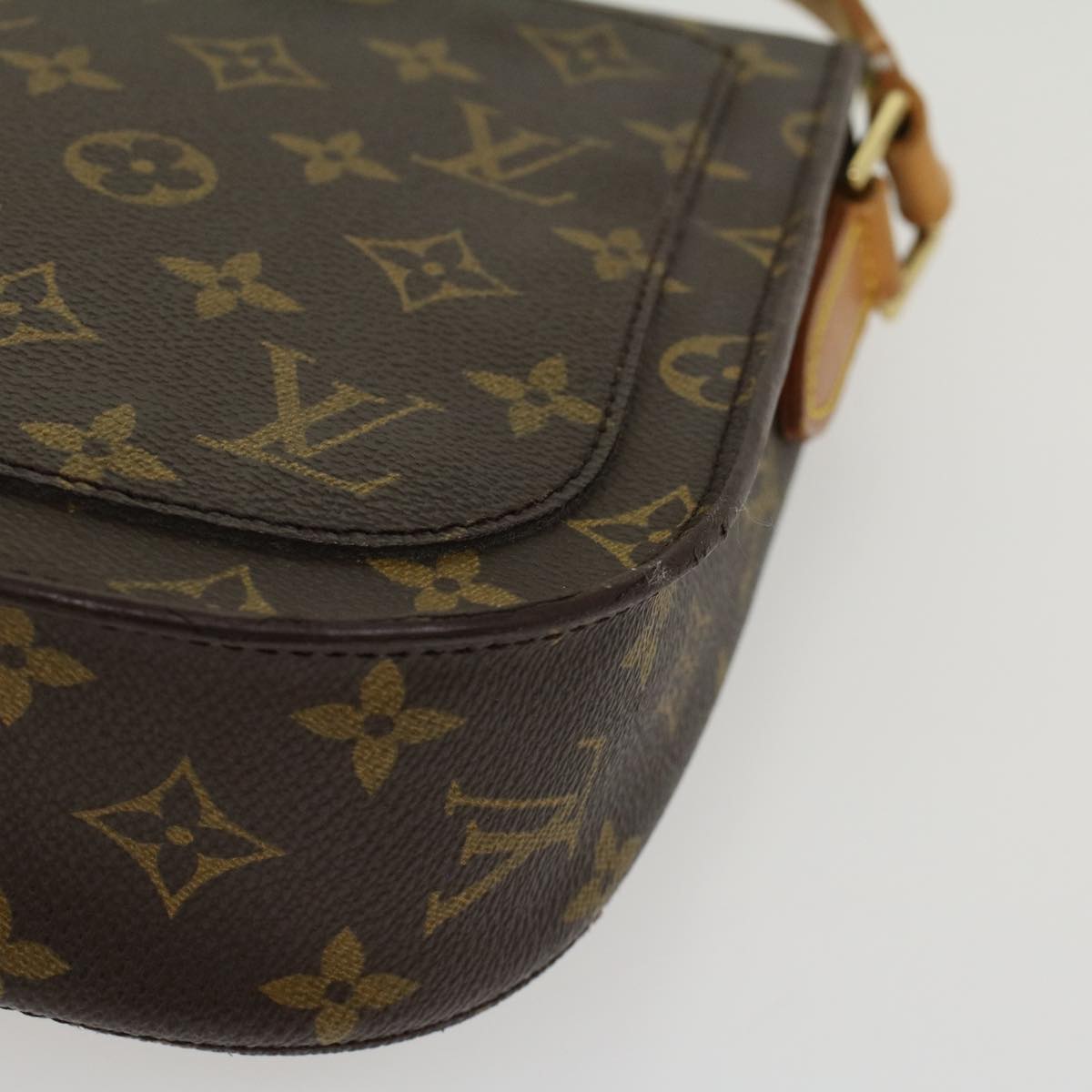 LOUIS VUITTON Monogram Saint Cloud GM Shoulder Bag M51242 LV Auth 43831