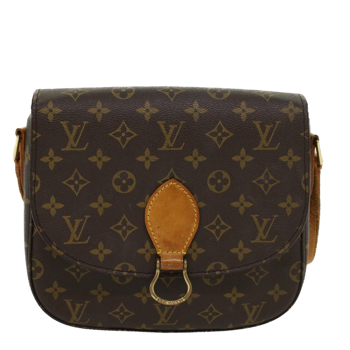 LOUIS VUITTON Monogram Saint Cloud GM Shoulder Bag M51242 LV Auth 43831