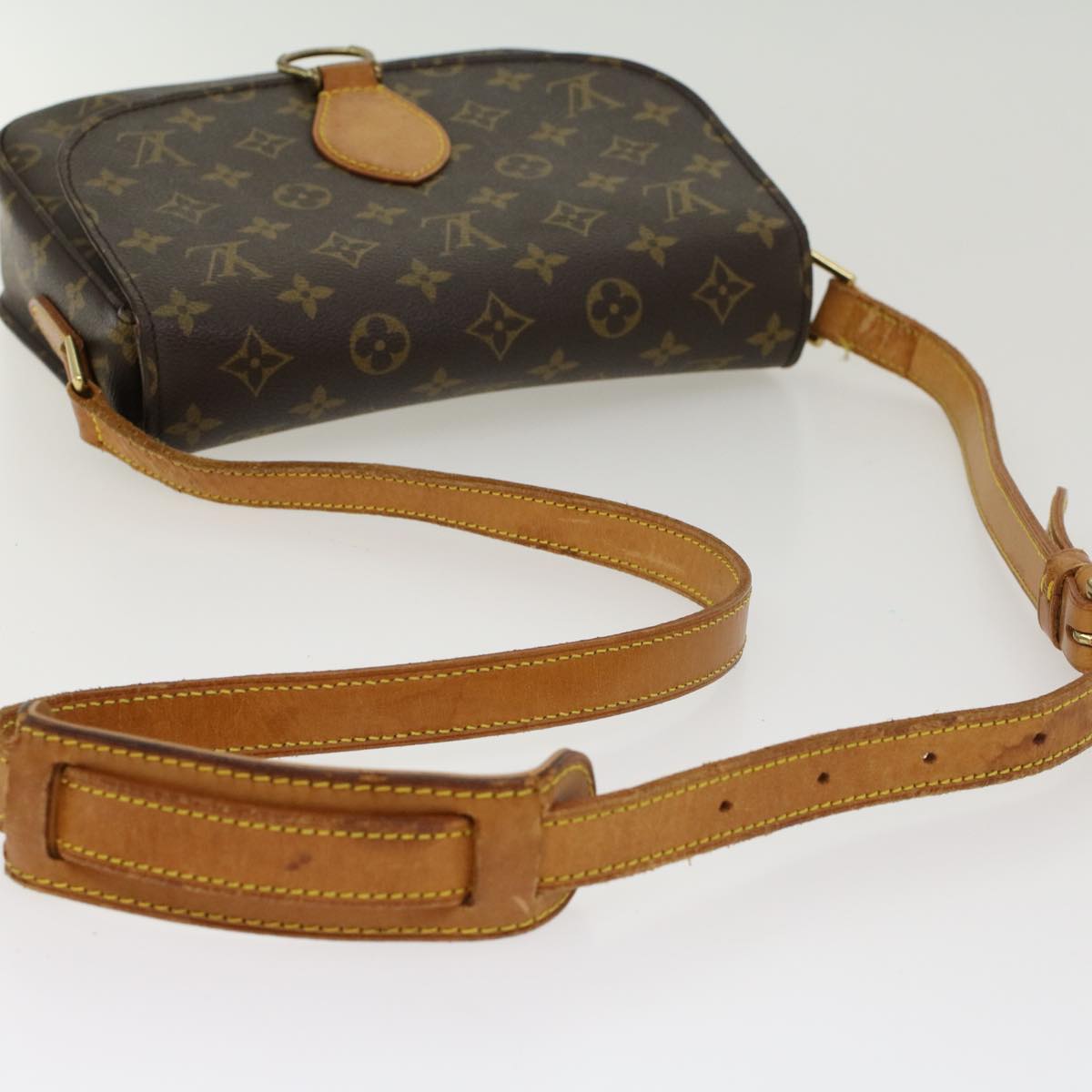 LOUIS VUITTON Monogram Saint Cloud GM Shoulder Bag M51242 LV Auth 43831