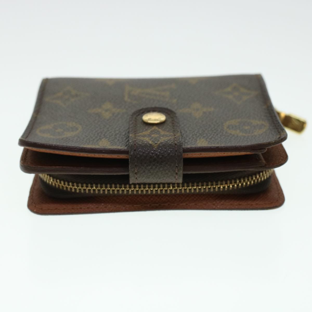 LOUIS VUITTON Monogram Compact Zip Wallet M61667 LV Auth 43836