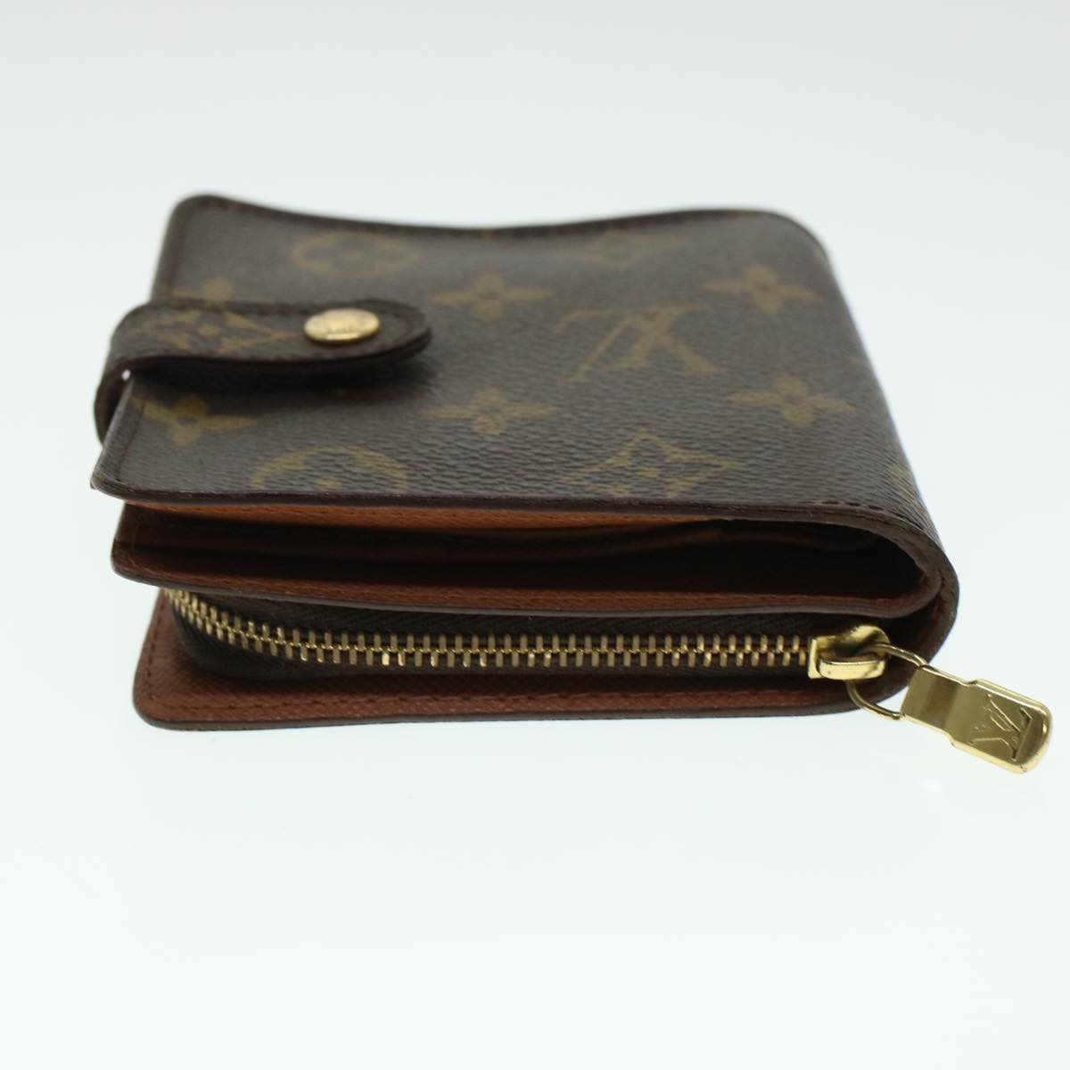 LOUIS VUITTON Monogram Compact Zip Wallet M61667 LV Auth 43836