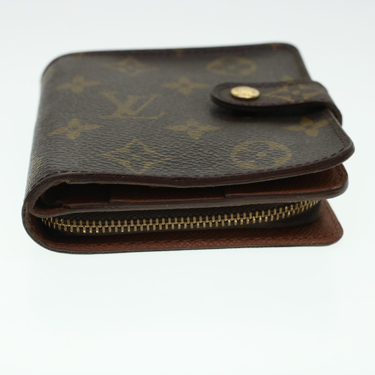 LOUIS VUITTON Monogram Compact Zip Wallet M61667 LV Auth 43836