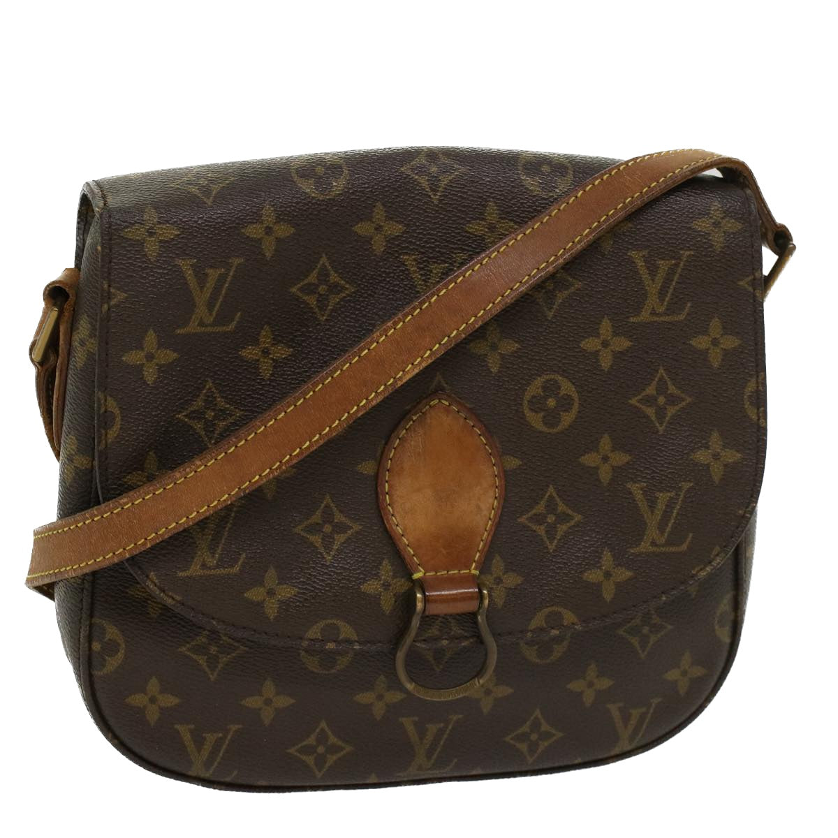 LOUIS VUITTON Monogram Saint Cloud GM Shoulder Bag M51242 LV Auth 43840