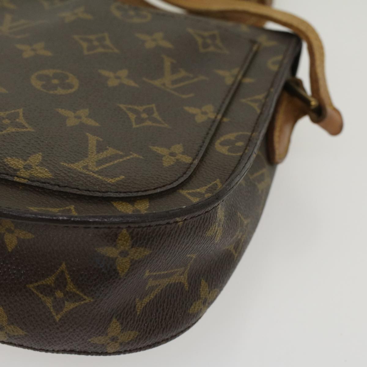 LOUIS VUITTON Monogram Saint Cloud GM Shoulder Bag M51242 LV Auth 43840