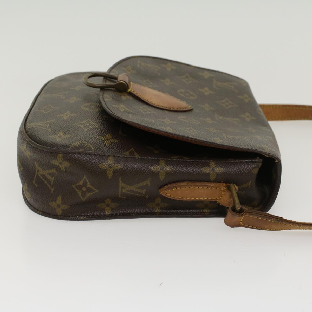 LOUIS VUITTON Monogram Saint Cloud GM Shoulder Bag M51242 LV Auth 43840