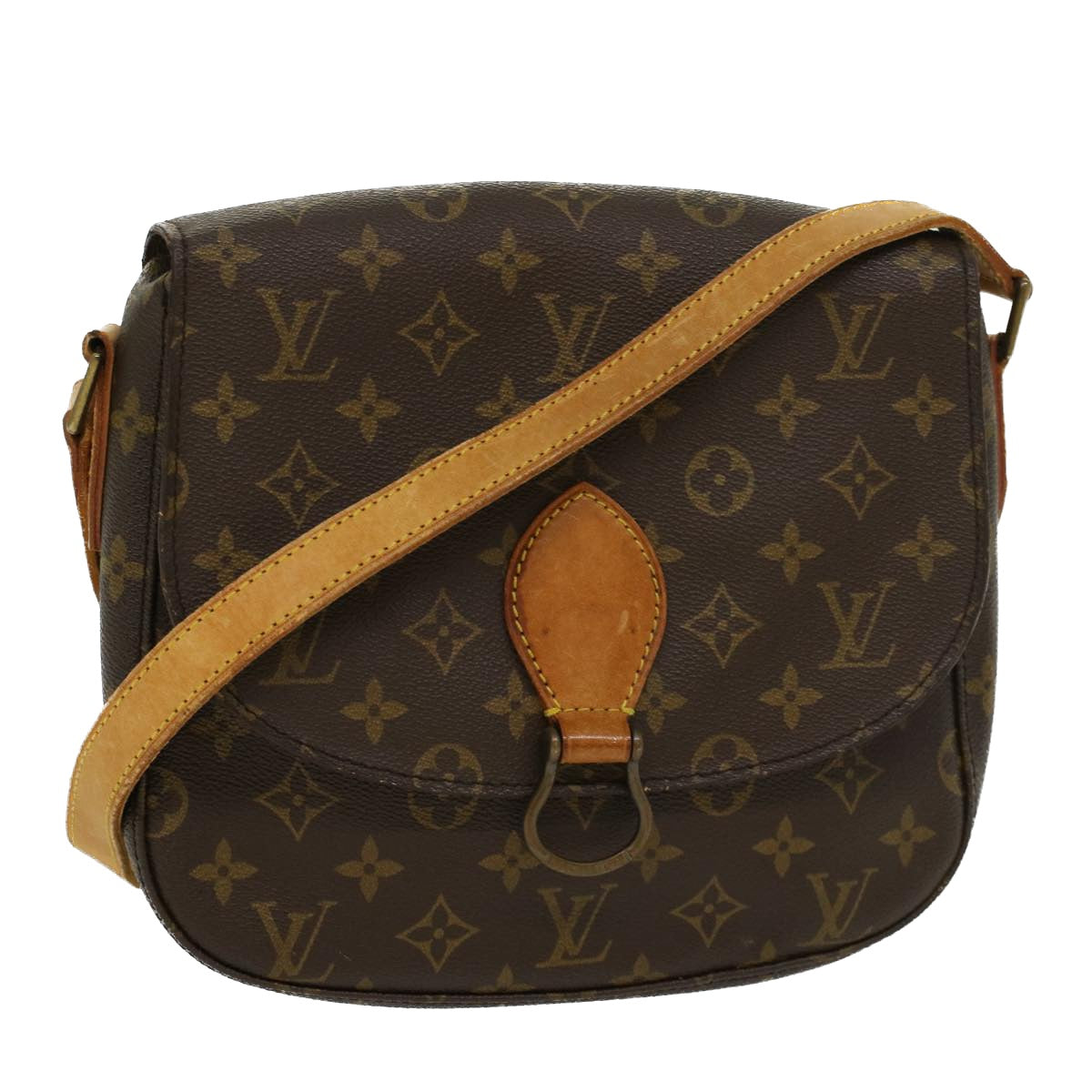 LOUIS VUITTON Monogram Saint Cloud GM Shoulder Bag M51242 LV Auth 43845