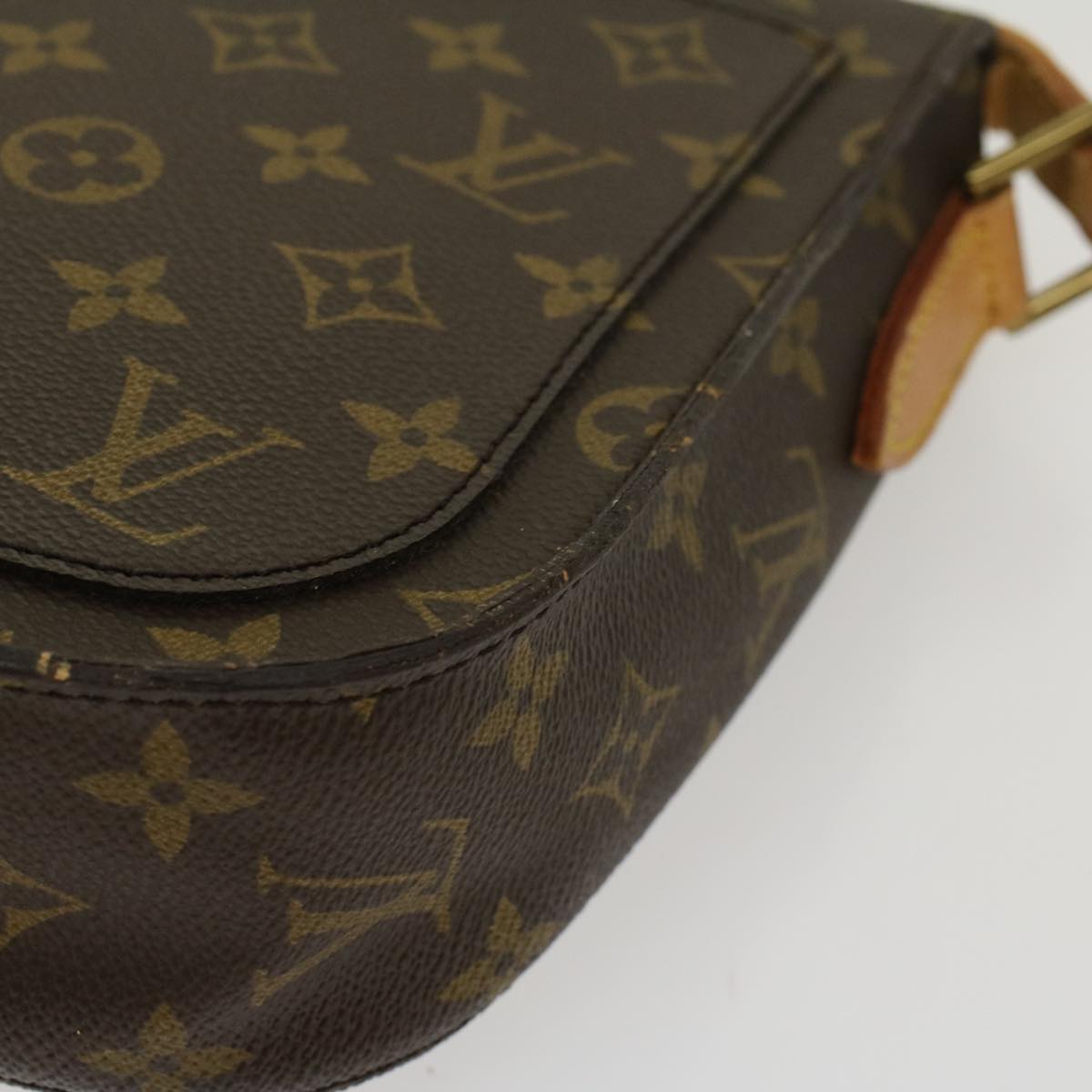 LOUIS VUITTON Monogram Saint Cloud GM Shoulder Bag M51242 LV Auth 43845