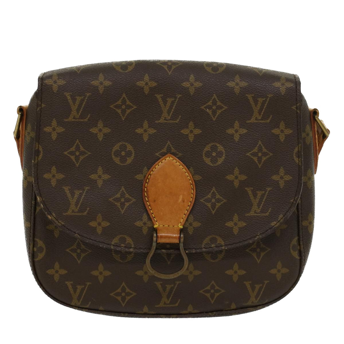 LOUIS VUITTON Monogram Saint Cloud GM Shoulder Bag M51242 LV Auth 43845