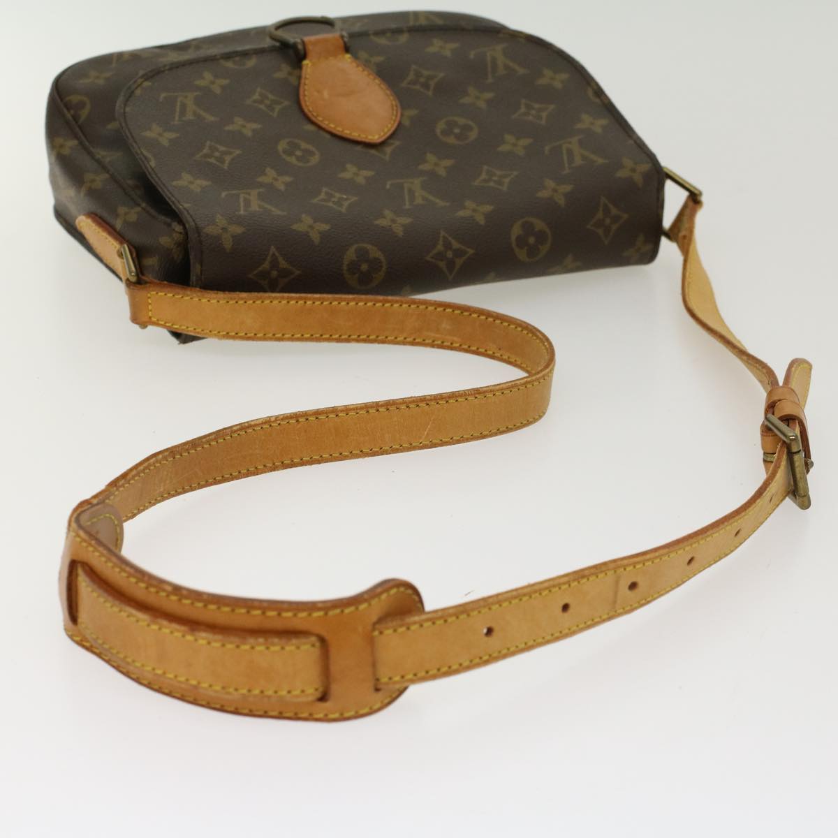 LOUIS VUITTON Monogram Saint Cloud GM Shoulder Bag M51242 LV Auth 43845