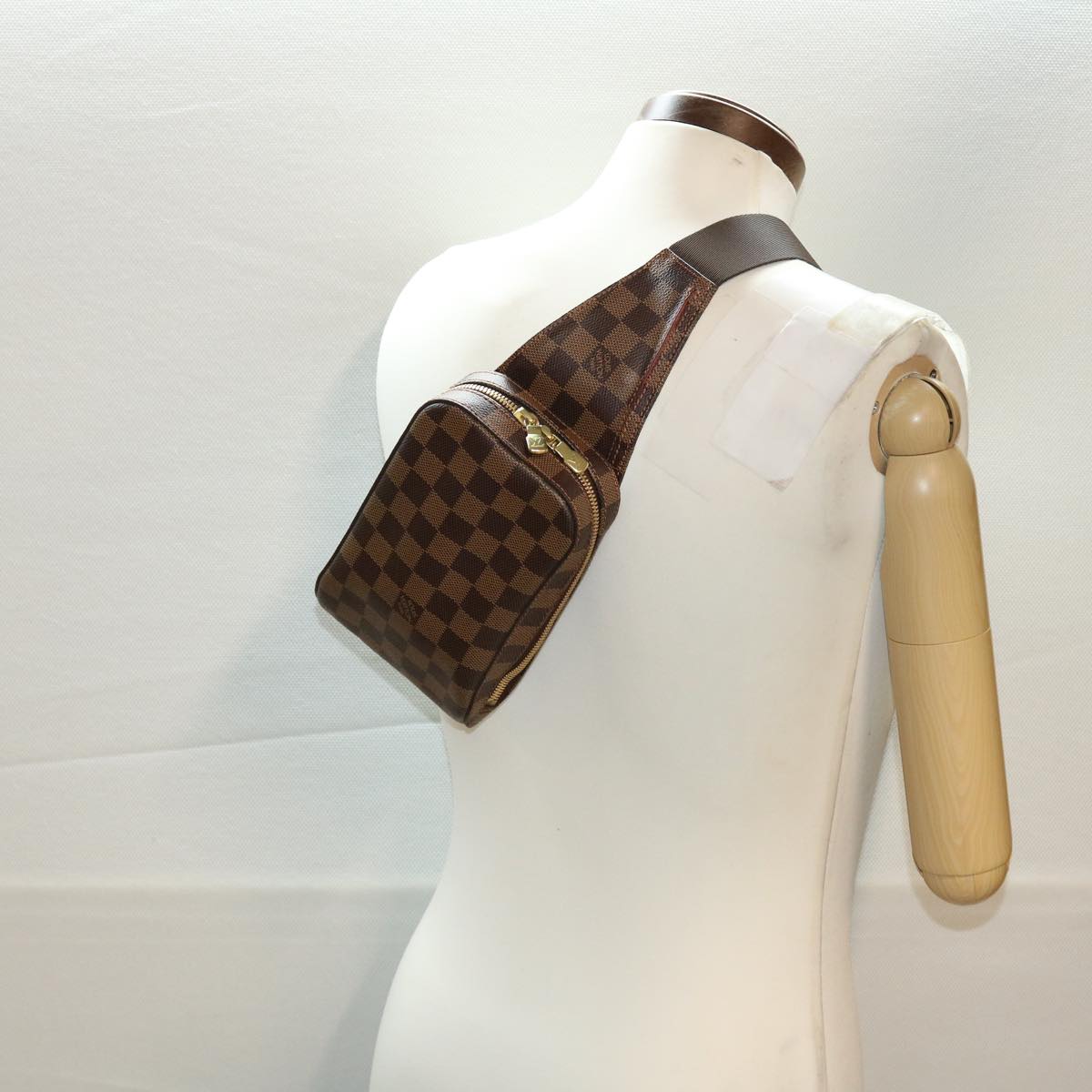 LOUIS VUITTON Damier Ebene Geronimos Shoulder Bag N51994 LV Auth 43851A