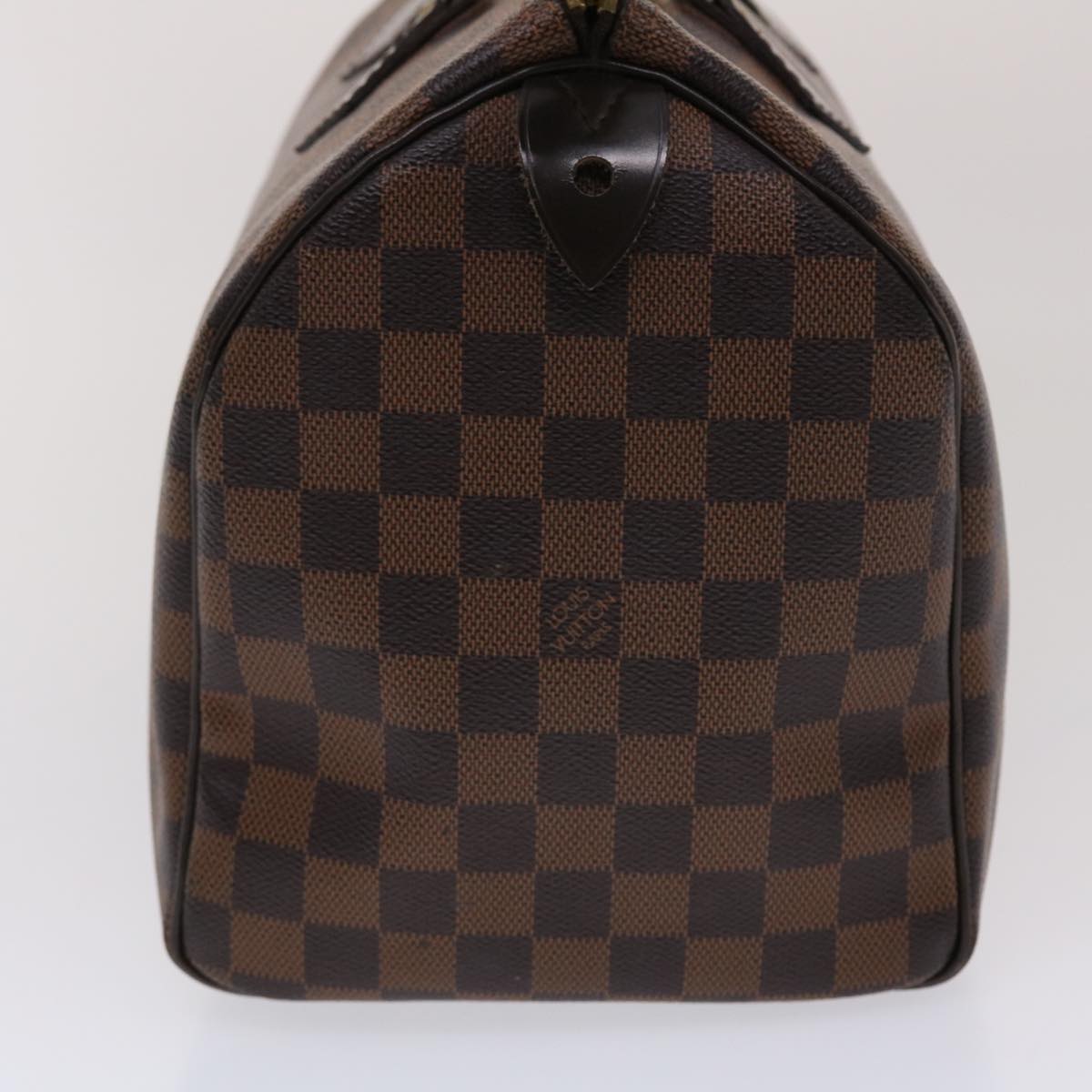 LOUIS VUITTON Damier Ebene Speedy 30 Hand Bag N41364 LV Auth 43860