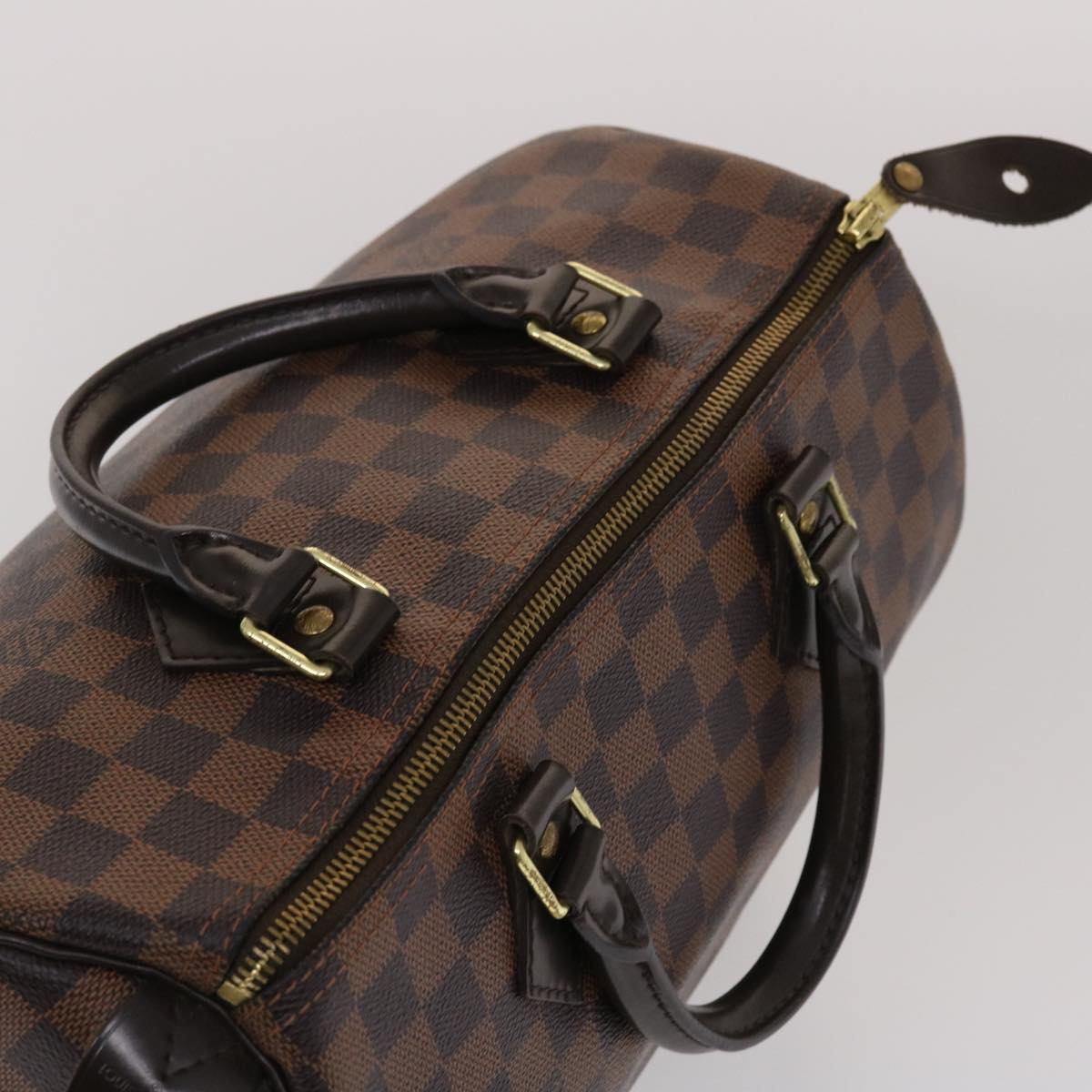 LOUIS VUITTON Damier Ebene Speedy 30 Hand Bag N41364 LV Auth 43860