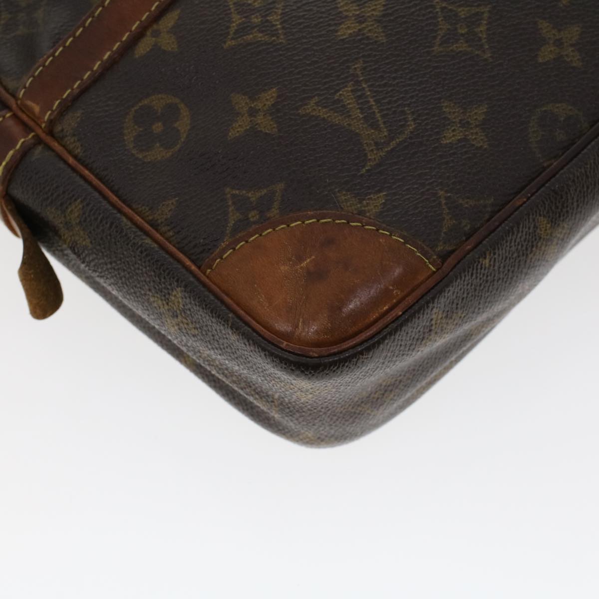 LOUIS VUITTON Monogram Compiegne 28 Clutch Bag M51845 LV Auth 43951