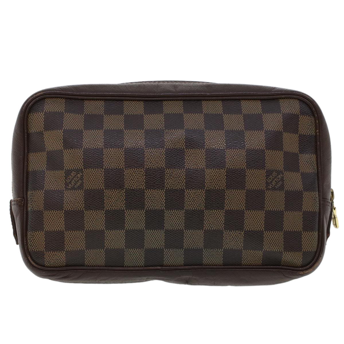 LOUIS VUITTON Damier Ebene Trousse Toilette Clutch Bag N47623 LV Auth 43952 - 0