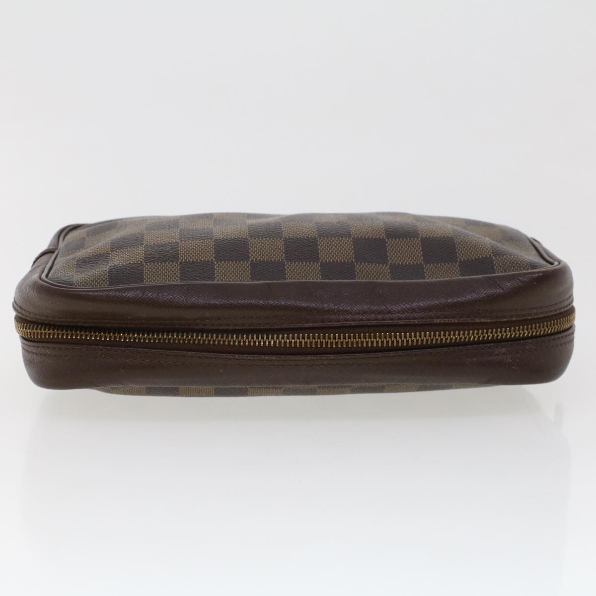 LOUIS VUITTON Damier Ebene Trousse Toilette Clutch Bag N47623 LV Auth 43952