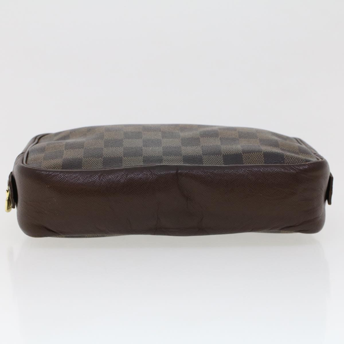 LOUIS VUITTON Damier Ebene Trousse Toilette Clutch Bag N47623 LV Auth 43952