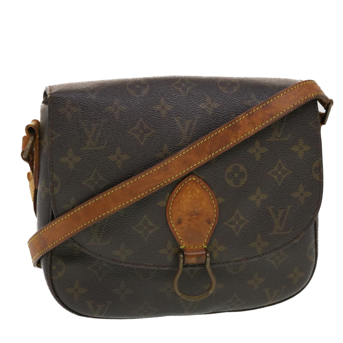 LOUIS VUITTON Monogram Saint Cloud GM Shoulder Bag M51242 LV Auth 43957