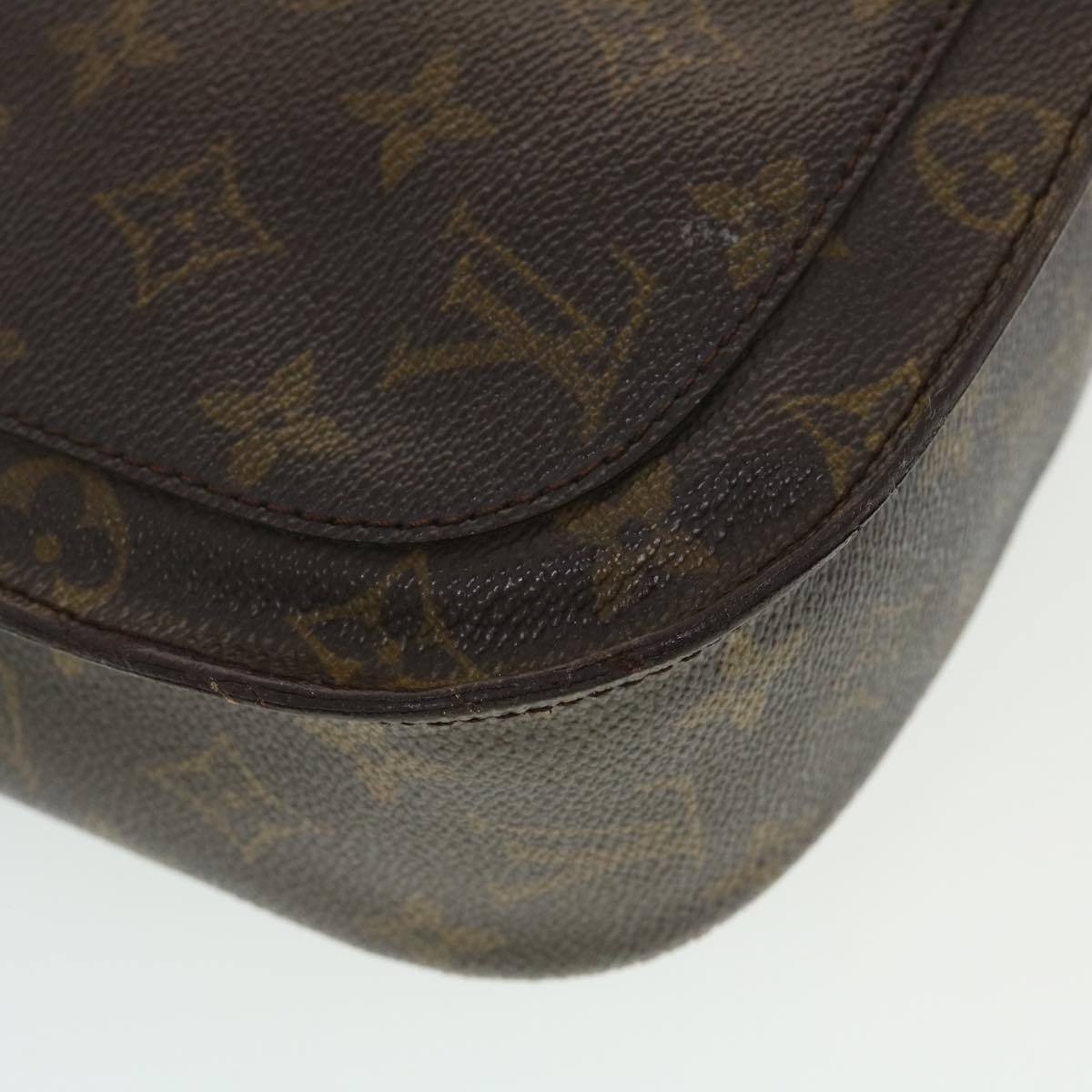 LOUIS VUITTON Monogram Saint Cloud GM Shoulder Bag M51242 LV Auth 43957