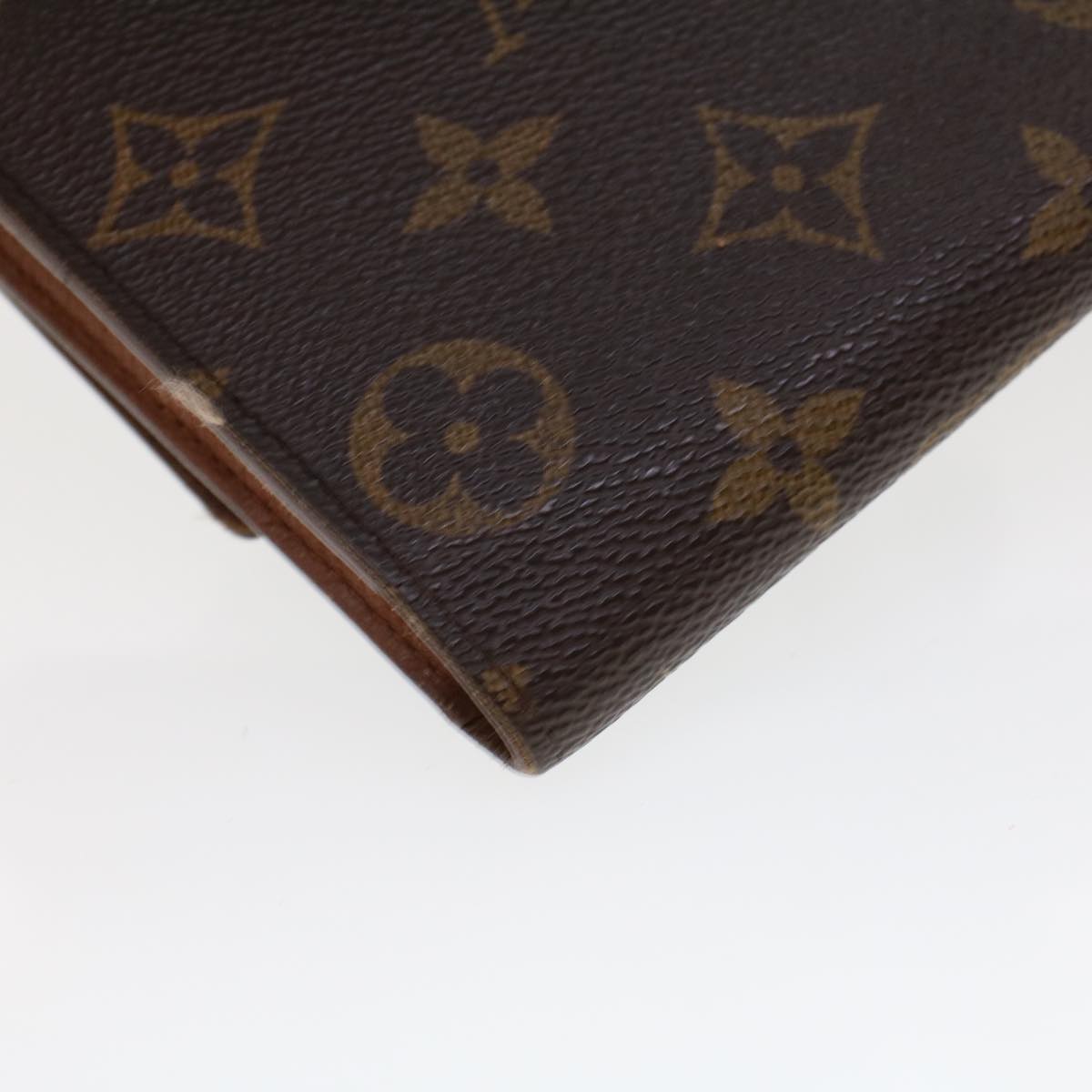 LOUIS VUITTON Monogram Portefeuille International Long Wallet M61217 Auth 43981