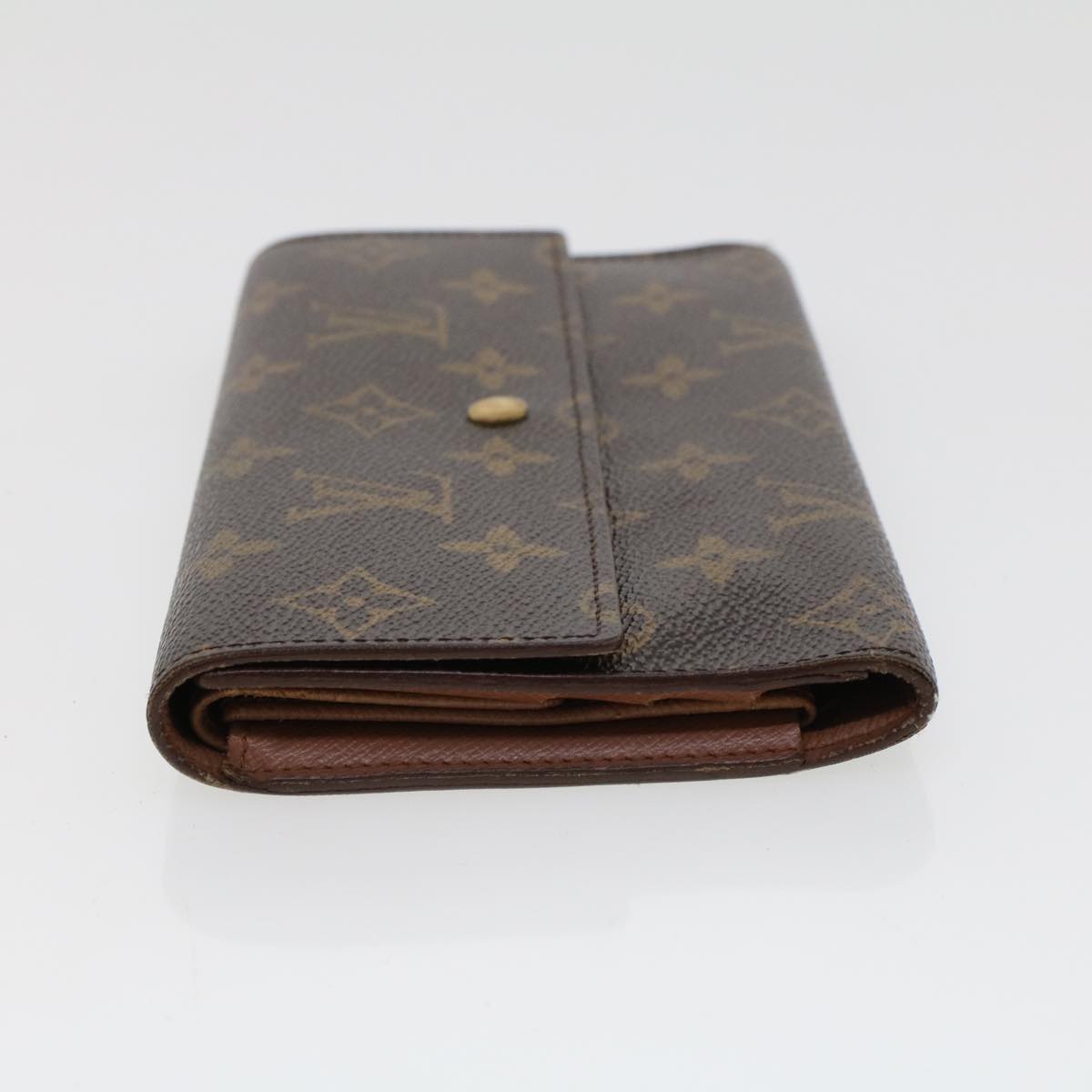 LOUIS VUITTON Monogram Portefeuille International Long Wallet M61217 Auth 43981