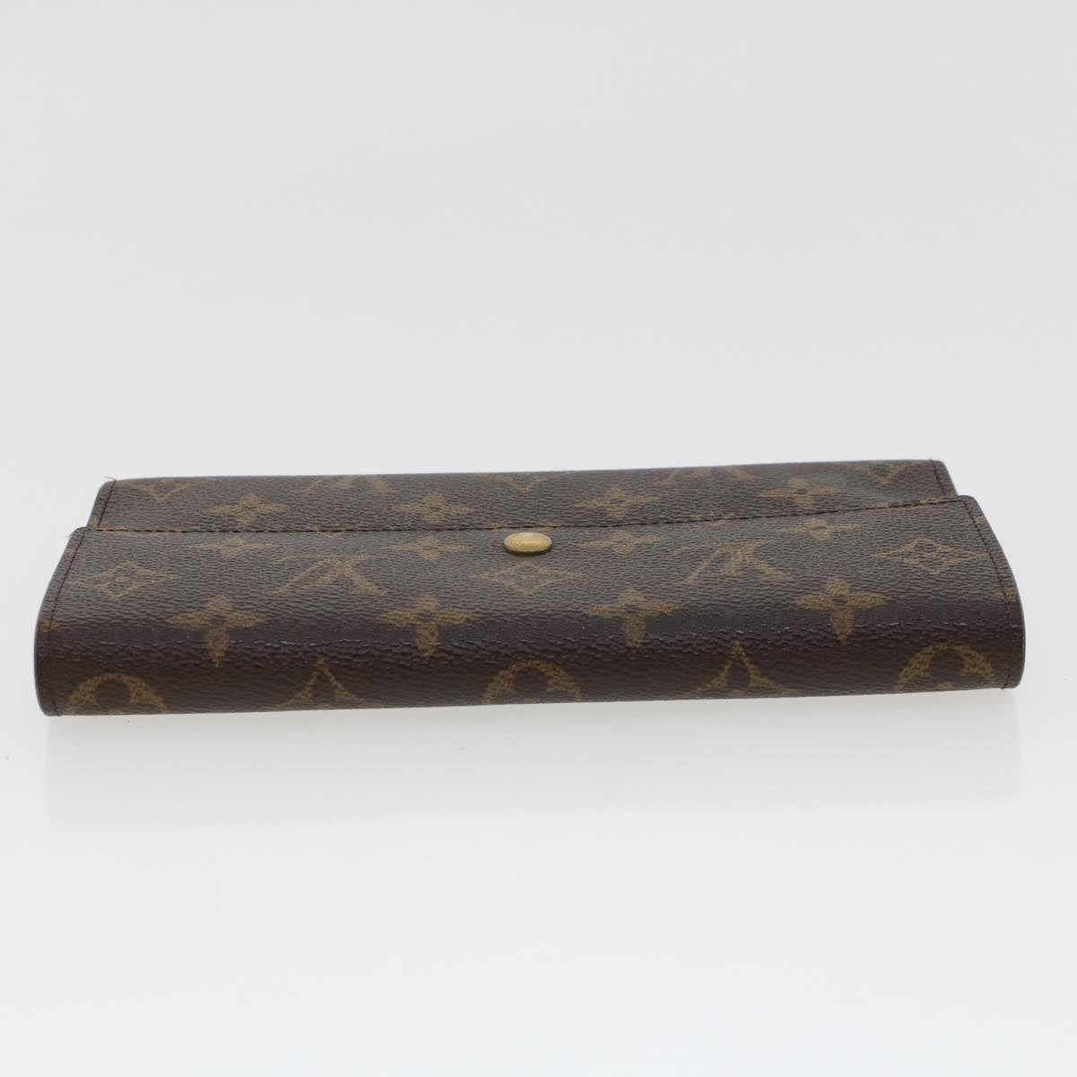 LOUIS VUITTON Monogram Portefeuille International Long Wallet M61217 Auth 43981