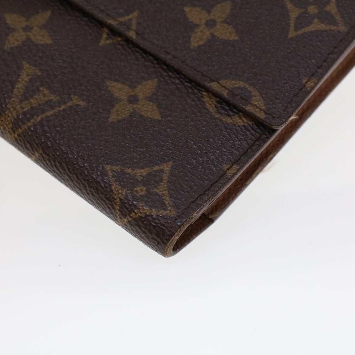 LOUIS VUITTON Monogram Portefeuille International Long Wallet M61217 Auth 43981