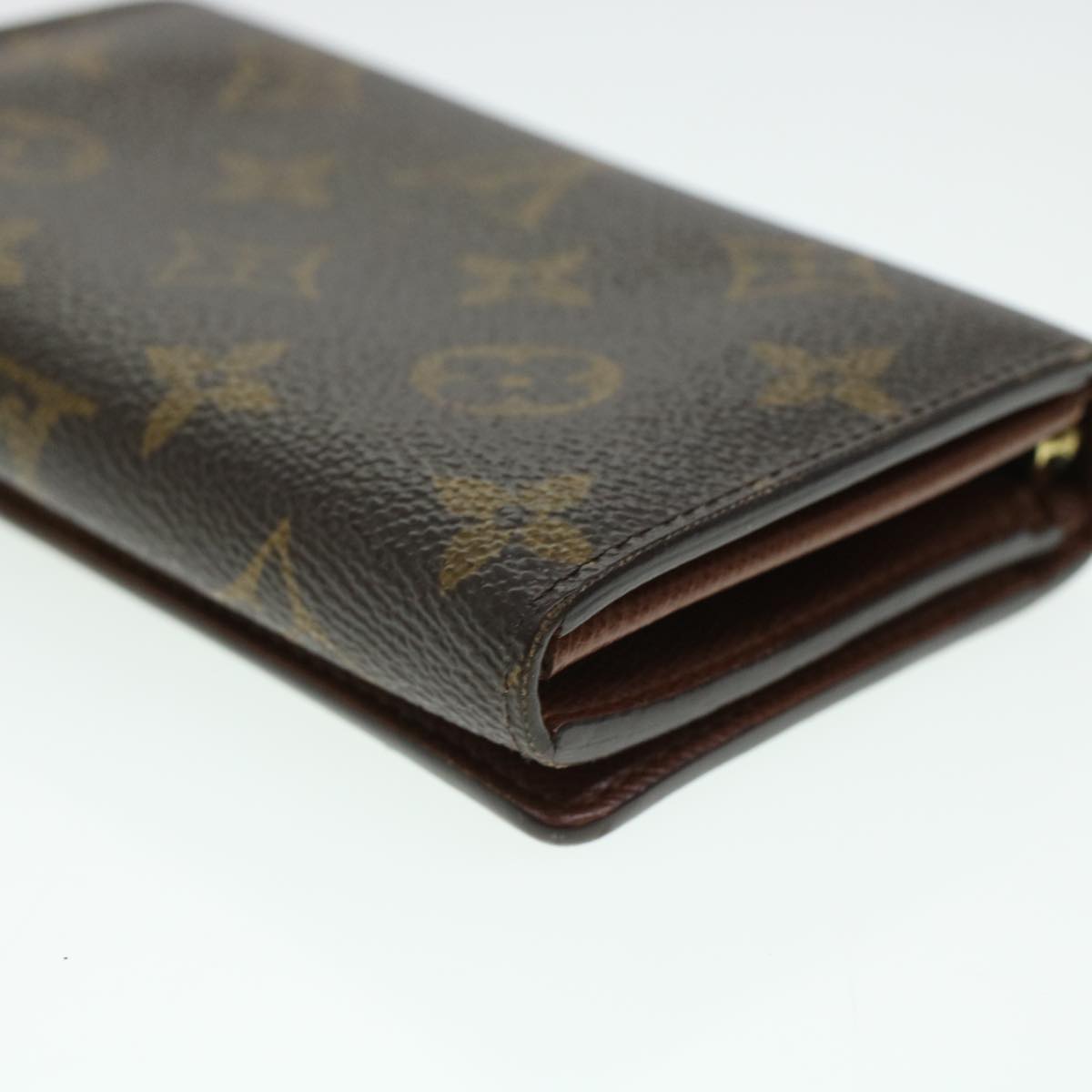 LOUIS VUITTON Monogram Porte Monnaie Billets Tresor Wallet M61730 LV Auth 43983