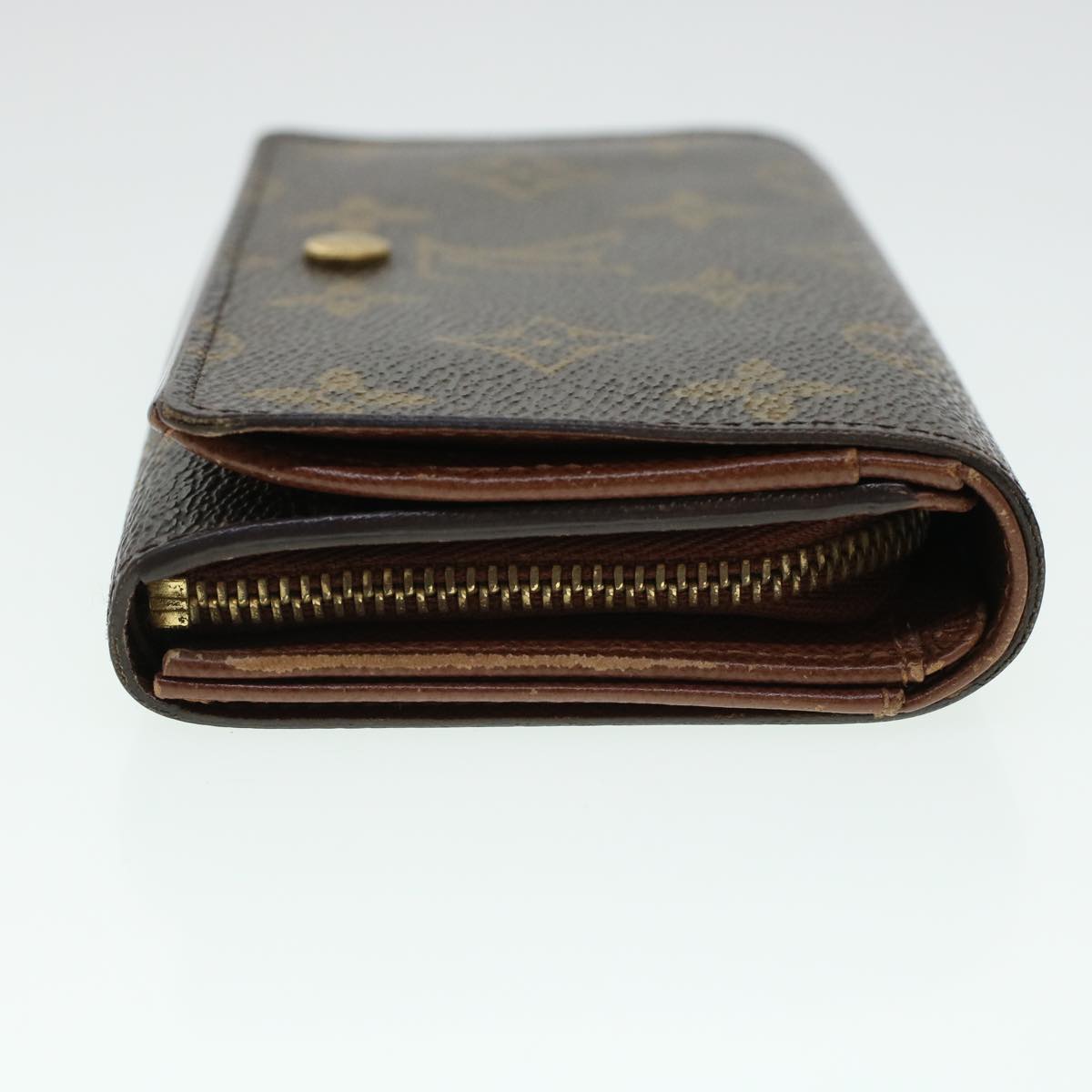 LOUIS VUITTON Monogram Porte Monnaie Billets Tresor Wallet M61730 LV Auth 43983