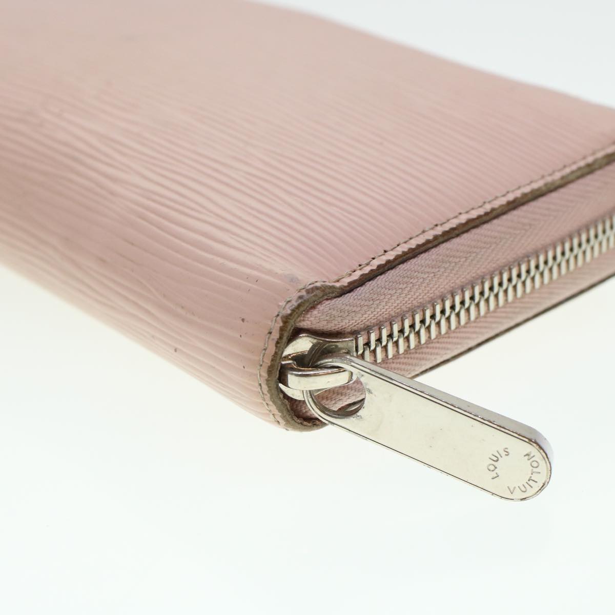 LOUIS VUITTON Epi Zippy Wallet Long Wallet Rose Valerine M61863 LV Auth 43984