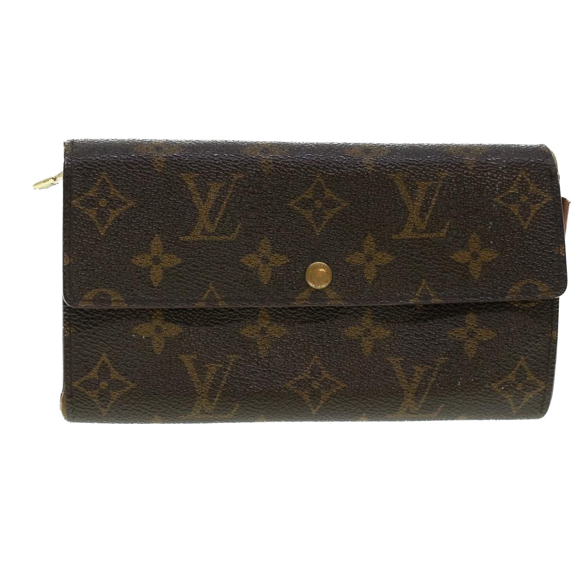 LOUIS VUITTON Monogram Portefeuille Sarah Long Wallet M60531 LV Auth 43989