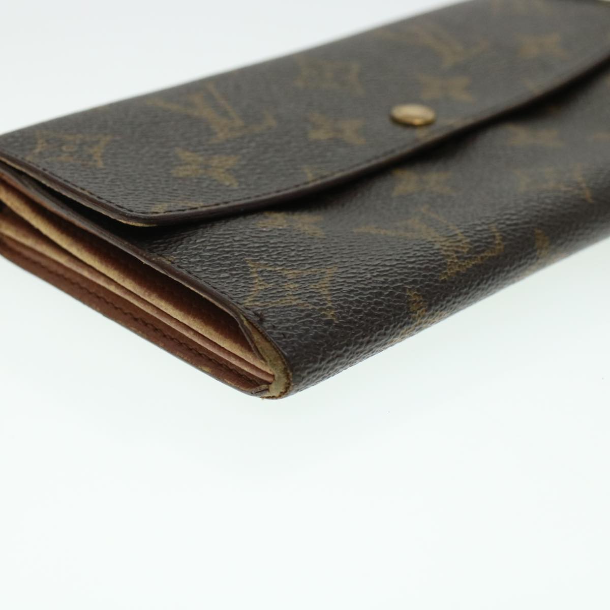 LOUIS VUITTON Monogram Portefeuille Sarah Long Wallet M60531 LV Auth 43989