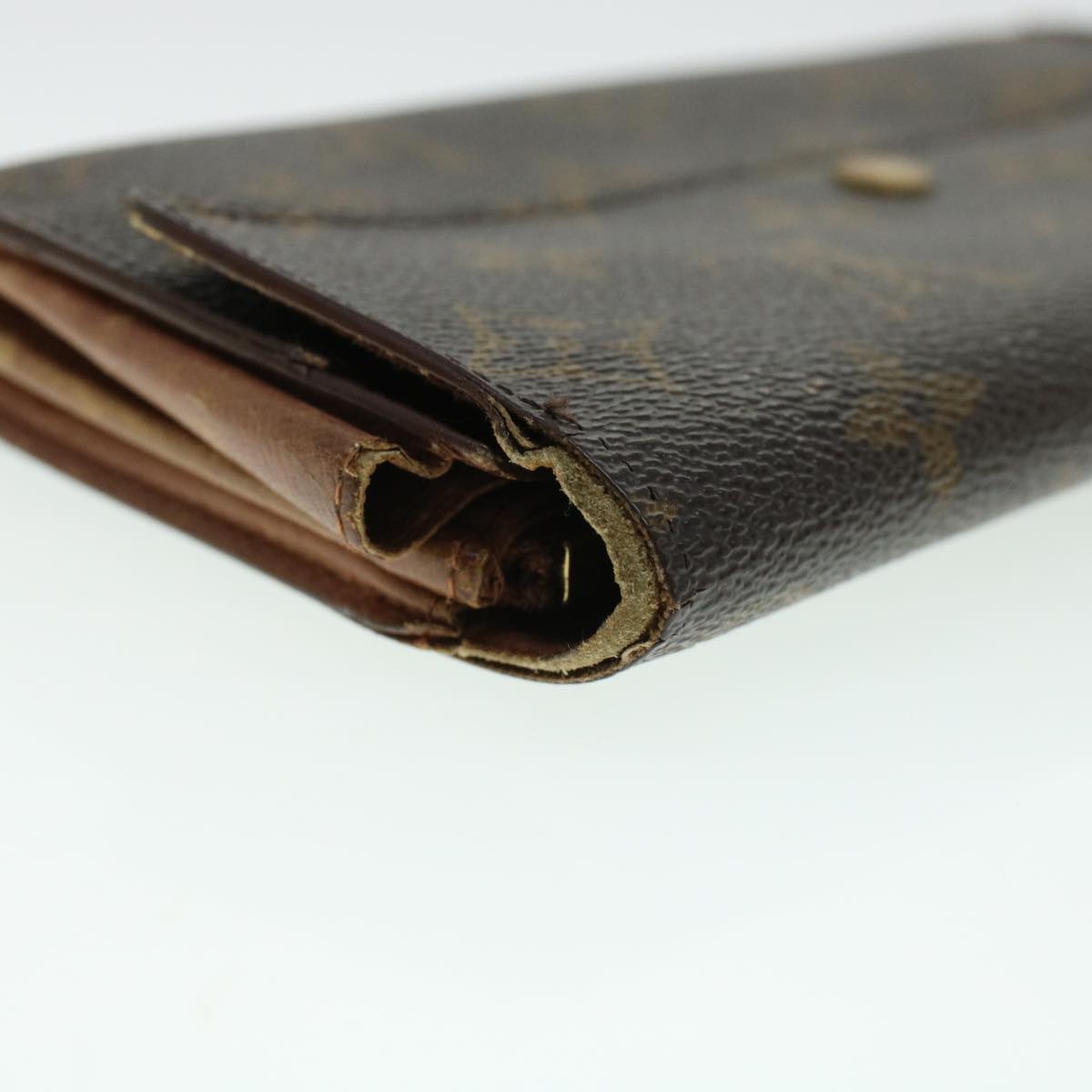 LOUIS VUITTON Monogram Portefeuille Sarah Long Wallet M60531 LV Auth 43989