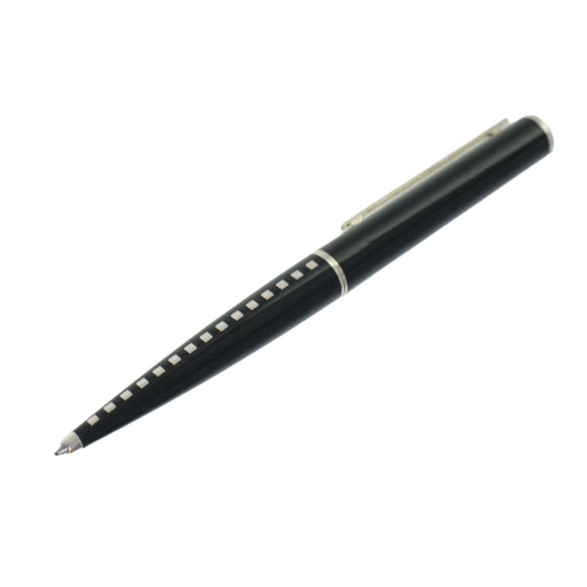 LOUIS VUITTON Ballpoint Pen Metal Black LV Auth 44009