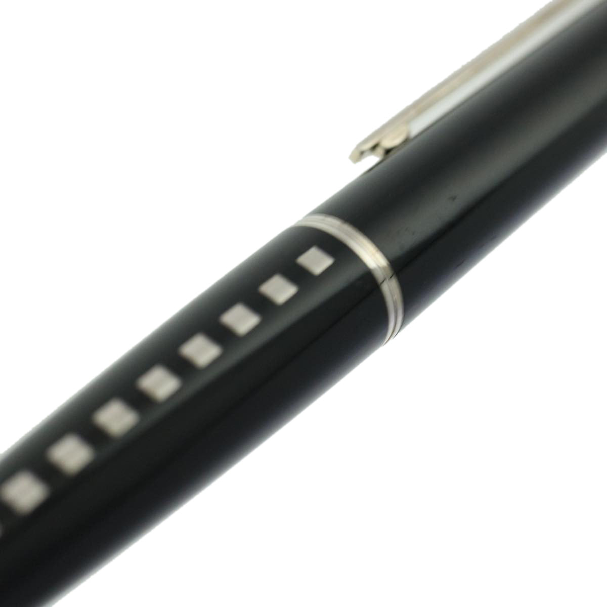 LOUIS VUITTON Ballpoint Pen Metal Black LV Auth 44009